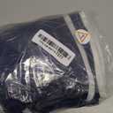 BMJL Women's High Waisted Bikini Ribbed Two Piece Swimsuit High Cut Color Block Adjustable Straps Bathing Suit(M, Navy Blue)