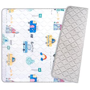 79 x 71 Area Rug, Thicker Foam Floor Pad for Living Room, Foldable Non-Slip Cushioned Floor Mat, Machine Washable Soft Floor Mat with Tree Design