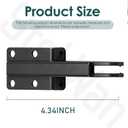 N349-324 Black Plastic Replacement Post Jamb Bracket, for Use with V1709 and V1346 Door Closers