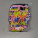 wegreeco Dog Diapers Female (3 Pack), Highly Absorbent Puppy Doggie Dog Diapers for Female Dogs Period, Washable Doggy Diapers for Dogs in Heat, Small Medium Large Size (Colorful, Large)