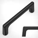 Amerdeco 10 Pack Matte Black Cabinet Pulls 3 Inch(76MM) Hole Centers Kitchen Cabinet Handles Hardware Kitchen Handles for Cabinets Cupboard Handles Drawer Pulls ZH0041