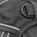 Eagloo Small Dog Harness No Pull, Service Vest with Reflective Strips and Control Handle, Adjustable and Comfortable for Easy Walking, No Choke Pet Harness with 2 Metal Rings, Black, XS