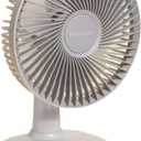 Plastic Desktop Fan Rechargeable Desktop Fan Five-Speed Desktop Fan Silent Desktop Fan Multi-Purpose Desktop Fan (Gray)