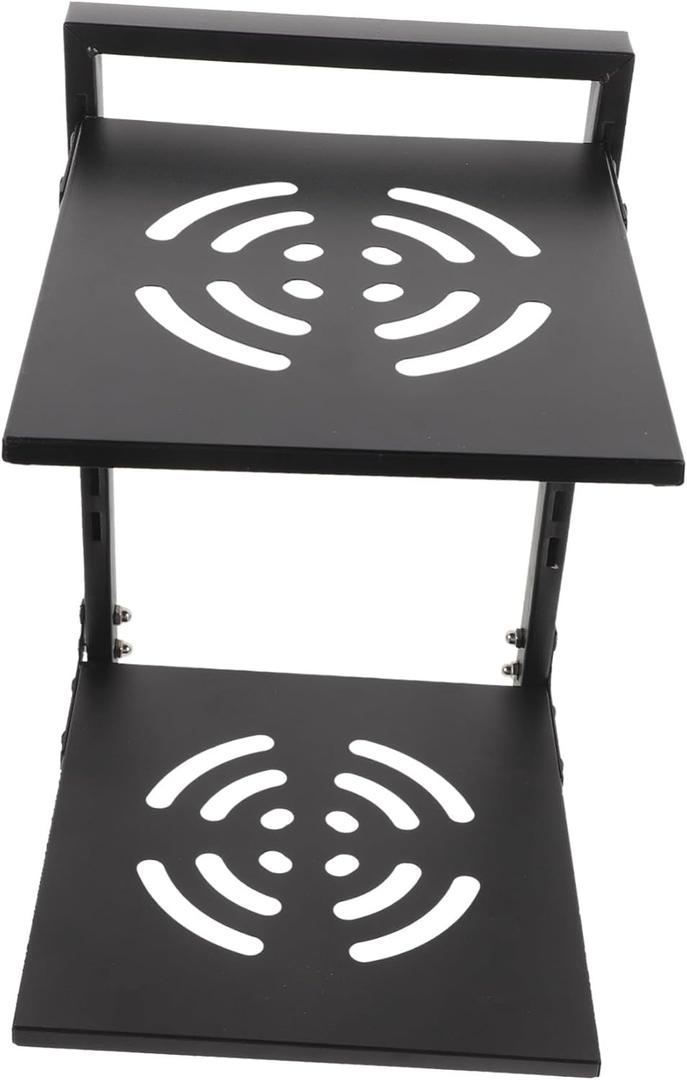 Wear-resistant Two-layer Pot Rack with Corner Design Capacity Kitchen Pan Organizer for Home and Apartment Smooth Edges Small Corner Shelf for Safe and Practical Storage