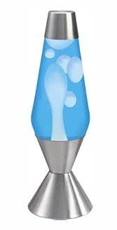 Lava Light 52 oz. Lava Lamp -White/Blue/Silver