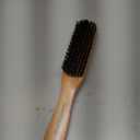 GranNaturals Boar Bristle Slick Back Hair Brush - Soft/Medium Smoothing Hairbrush to Style, Polish, & Lay Hair Down Flat to Create a Sleek Frizz Free Hairstyle for Women and Men - Wooden Handle