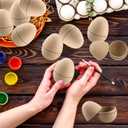 Sonarun 24 Pack Paper Easter Eggs 3.2 Inch Paper Mache Eggs DIY Easter Paper Eggs for Easter Egg Craft Hunt Party Favors Easter Basket Stuffers