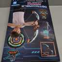 JOYIN Kids Bow and Arrow Set, LED Light Up Archery Toy Set with 9 Suction Cup Arrows, Target & Arrow Case, Indoor and Outdoor Hunting Play Gift Toys for Kids, Boys & Girls Ages 6-12 (Aqua Blue)