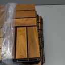 Pack of 10 Patio Flooring Tiles Outdoor Deck Tiles 12"x12"  Interlocking Patio Deck Tiles, Waterproof Patio Tiles Outdoor, Pavers for Outside Patio, Snap-Together Balcony Floor Tiles for Pool (Mosaic Pattern, Natural Brown)