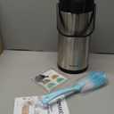 Airpot Coffee Dispenser Thermal with Pump,3L/102 Oz Insulated Stainless Steel Large Airpot Coffee Carafe Lever Action for Hot/Cold Water,Thermal Carafe for Hot Cocoa for Parties (101.4 Ounces)