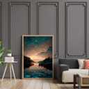 Paint by Numbers Kit for Adults Beginner,Starry Sky River Forest Paint by Number Kits Canvas Without Framed,DIY Acrylic Oil Painting Adults Paint by Numbers Kits for Home Wall Decor 16x20 Inch