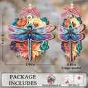 3 x Dragonfly Christmas Ornament 2025 - Dragonfly Gifts for Women Men, Gifts for Insect Lovers, Dragon Fly Lovers, Dragon Fly Themed Gift, Dragonflies Memorial Wooden Ornaments for Tree Decorations