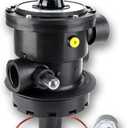 SP0714T Top-Mount Multiport Valve 7-Position Control Valve Compatible with Hayward VariFlo，Above-Ground Pro or VL 210 Series Sand Filter 1-1/2-Inch 6-Way