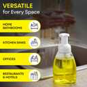 BRIGHTFROM Foaming Soap Dispenser Pump Bottles, BPA Free Empty Refillable Plastic Container for Liquid Soap - Kitchen, Bathroom, Commercial - 8oz (250ml) Pack of 2 Clear