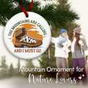 2 x SOL VIBES Hiking Christmas Ornament - Mountains are Calling Decorations, Hiker Boot Ornament - Nature Lover Holiday Decor, Outdoorsman Keepsake, Xmas Gift Ideas for Hikers, Campers, Travelers