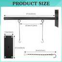 24in Modern Hanging Sign Bracket with Chains