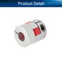 Heyiarbeit 12.7mm to 12.7mm Shaft Coupling Aluminium Flexible Plum Coupling D30 L35 Connector Flexible Coupler for 3D Printer CNC Machine and Servo Stepped Motor