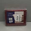 MR&HM Satin Bed Sheets, Twin XL Size Sheets Set, 3 Pcs Silky Bedding Set with 15 Inches Deep Pocket for Mattress (Twin XL, Burgundy)