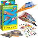 Creativity for Kids Paper Airplane Squadron - Create 20 Paper Airplanes, Mini Craft Kit for Boys, Easter Basket Stuffers and Gift for Boys, Kids Activities (Ages 6+)