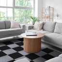 Peel & Stick Carpet Tiles 12x12 Inch - Premium Self-Adhesive Floor Squares with Soft Padding - 30 Tiles/30 Sq Ft per Box (Easy Installation, Removable Carpeting for Home & Office)