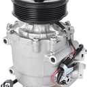labwork AC Compressor & A/C Clutch CO 4914AC Replacement for Honda Civic 1.7L 2002 2003 2004 2005 0610061 6511266 2004914AM
