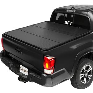 CAPSER Tacoma Hard Tri Fold Tonneau Cover Compatible with 2016-2025 Toyota Tacoma 5FT Truck Bed(Excl. Trail)