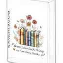 Langjitianya Book Shaped Bookmark Holder, Reading Accessories Gift for Book Lovers, Women, Librarians