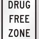 4 Drug Free Zone Signs