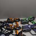 ArmoGear Set of 4 Laser Tag Guns with Vests - Laser Tag Set for Kids and Adults - Toy Guns with 150 ft Range, Night Vision, Invisibility Mode - Battery Operated - Multiplayer Outdoor Game for Ages 8+