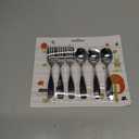 ANNOVA Kids Silverware Children's Safe Flatware Set Stainless Steel - Children Forks, Children Tablespoons, Toddler Utensils, Metal Cutlery Set for LunchBox (Black Gold, 6)