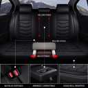 DISUTOGO Full Seat Covers Set for Subaru Crosstrek 2016-2025 2026 | Form-Fit Design | Waterproof Durable & Easy Clean Leather | Airbag Safe | Black 5-Seater