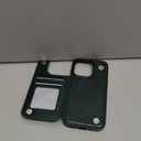 ONETOP Compatible with Magsafe for iPhone 14 Pro Wallet Case with Card Holder, PU Leather Kickstand RFID Blocking Case, Double Magnetic Clasp and Durable Shockproof Cover 6.1 Inch (Green)