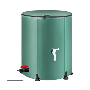 Collapsible Rain Barrel Water Storage Containers-53 Gallon Portable Rainwater Collect System Water Tank to Collect Rainwater from Gutter Downspout Water Catcher with Spigots,Filter＆Overflow Kits