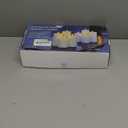 Outdoor 4pcs Flameless Waterproof Candles with Handy Remote Control, Cycle Timer Battery Operated Candle Grease Effect LED Flickering Pillar Plastic Long Lasting (Ivory, 3" x4" 5" 6" 7")