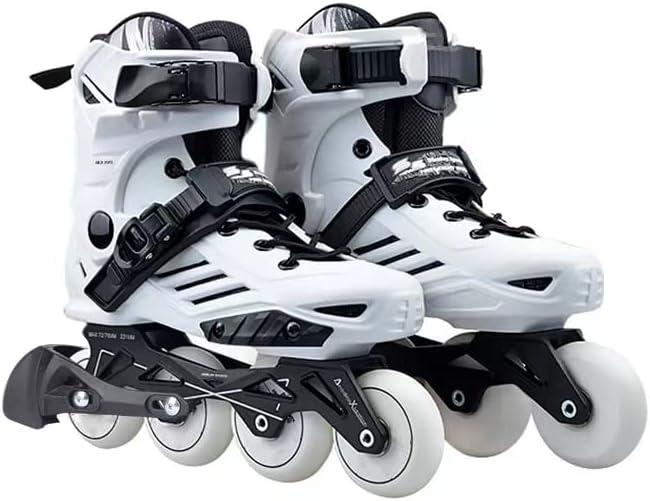 Inline Skates, High Performance Roller Skates with Washable Lining for Men Women Adult Beginners (US Men 6/Women 7, White)