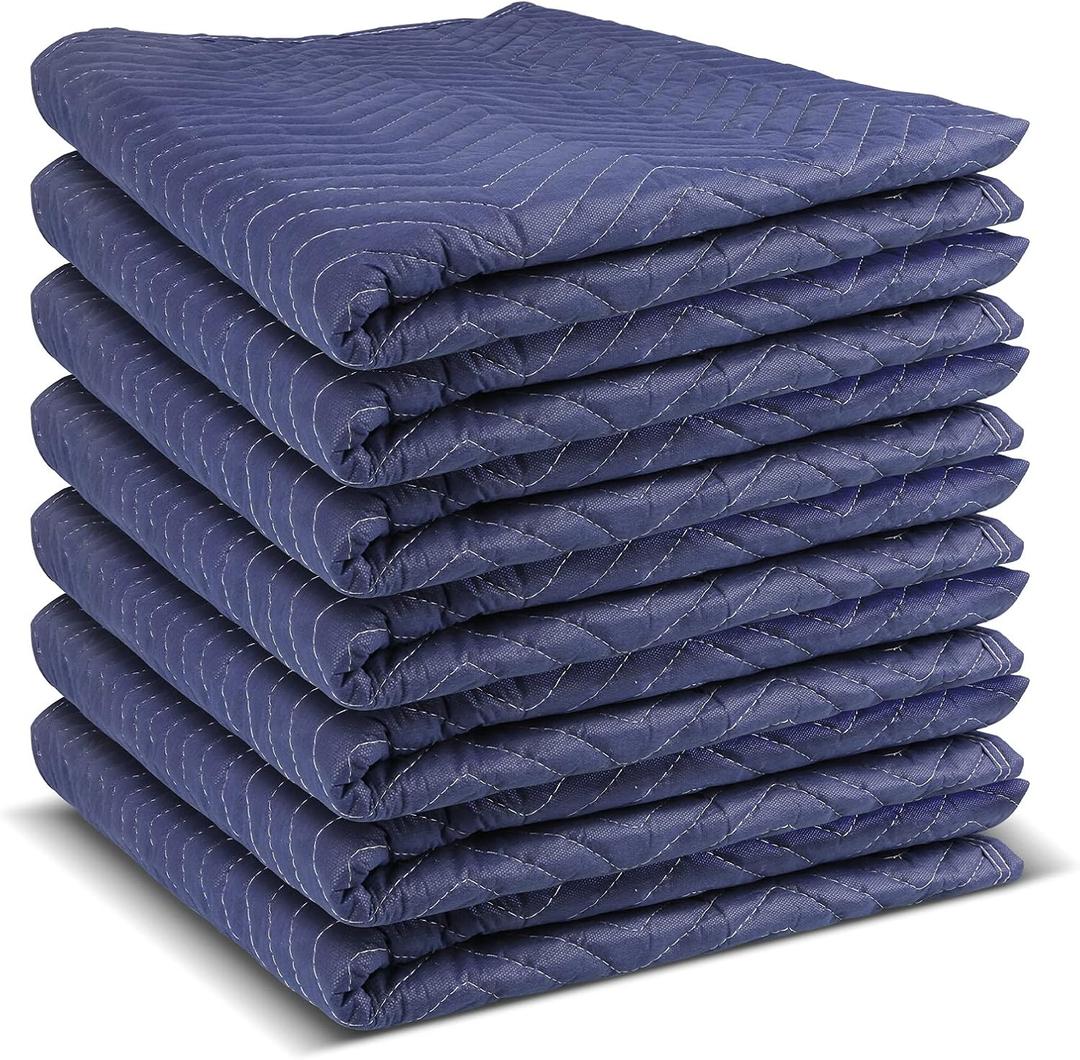 Olympia Tools 7-Pack Heavy Duty Padded Moving Blanket, 72 x 40 in, Packing Blankets for Moving