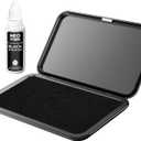 NEO MARK Large Stamp Pad Kit, 1oz Ink Included, 3.5" x 6.25", Black