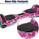 LIEAGLE Hoverboard, 6.5" Self Balancing Scooter Hover Board with Bluetooth Wheels LED Lights for Kids Adults
