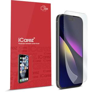 iCarez HD Anti Glare Matte Screen Protector for iPhone 17/17 Pro /16 Pro 6.3 inches 2024/2025 [3 Pack] (Case Friendly) Premium No Bubble Easy to Apply with Hinge Installation