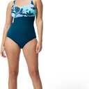 Speedo Women's Endurance+ Color Top One Piece Swimsuit, size 14