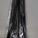 6PCS Small Tension Curtain Rod 27 to 38 Inch,Black Short Curtain Rods No Drilling,Loaded Expandable Spring Curtain Rods for Windows Kitchen,Closet,Cupboard,Door,Bookshelf