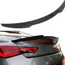 SCITOO ABS Spoiler Wing Fits for 2017-2022 for Infiniti Q60 Coupe 1PC Glossy Carbon Look Rear Trunk Spoiler Wing