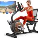 Recumbent Exercise Bikes for Home for Seniors: 150KG Weight Capacity, Self-illumination Green Large Numbers, Spacious Seat & Backrest Support for Ultimate Comfort