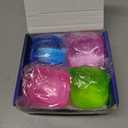 JOYIN 4 Pack Stress Cube, 2'' High Density Cube Fidget Toy, Stress Relief with Slow Rising Sensory Squishy Toys for Kids Adults, Birthday Gifts, Party Favors, Classroom Prizes for Boys Girls