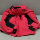 FREE SOLDIER Women's Waterproof Ski Snow Jacket Fleece Lined Warm Winter Rain Jacket with Hood Fully Taped Seams (Large)