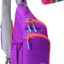 Peicees Small Sling Backpack Waterproof Unisex Shoulder Bag Chest Crossbody Daypack