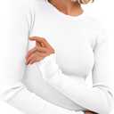 PRETTYGARDEN Womens Long Sleeve Shirts Ribbed Knit Fitted Cute Tops for Women Trendy Basic Pullover Shirt Fall Clothes (L)