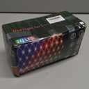 Pooqla RGB Christmas Net Lights, Color Changing Outdoor LED Mesh Lights, 14.8x4.9 ft 240 LED Christmas Outdoor Net Light, Connectable Plug in Waterproof Tree Light Bushes Decor (Green Wire)