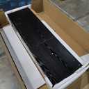 Modern Black 6 Drawer Dresser - Simply Chest of Drawers for Bedroom, Closet, Living Room, Hallway, Entryway, Wood Storage Double Dresser with Smooth Metal Rails - Black