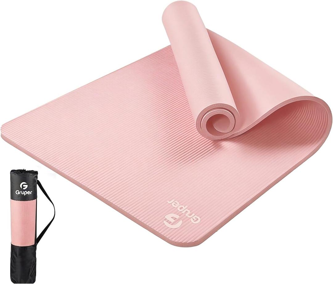 Gruper Yoga Mat Non Slip, 10mm Thick NBR Extra Thick Yoga Mat